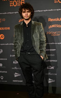 January 10, 2026, Madrid, Madrid, SPAIN: Content creators and guests pose on the black carpet during the third edition of the Army Awards, held on Saturday, January 10, at the Madrid Arena in Madrid. Known as the â€oeinternet anti-awards,†the ceremony honors the most viral moments, trends, and personalities from social media over the past year in a script-free gala hosted by Ceciarmy and Santiago Segura. Madrid SPAIN - ZUMAz108 20260110_znp_z108_114 Copyright: xRichardxZubelzux