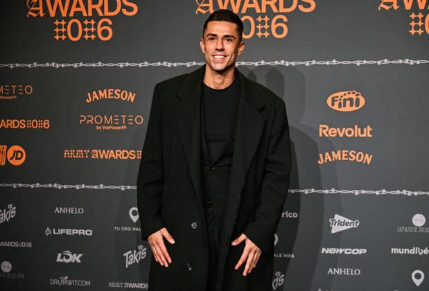 January 10, 2026, Madrid, Madrid, SPAIN: Content creators and guests pose on the black carpet during the third edition of the Army Awards, held on Saturday, January 10, at the Madrid Arena in Madrid. Known as the â€oeinternet anti-awards,†the ceremony honors the most viral moments, trends, and personalities from social media over the past year in a script-free gala hosted by Ceciarmy and Santiago Segura. In the image Andrea Sabatini Madrid SPAIN - ZUMAz108 20260110_znp_z108_117 Copyright: xRichardxZubelzux