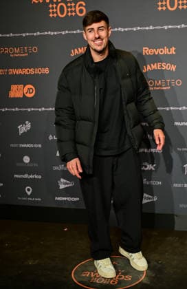January 10, 2026, Madrid, Madrid, SPAIN: Content creators and guests pose on the black carpet during the third edition of the Army Awards, held on Saturday, January 10, at the Madrid Arena in Madrid. Known as the â€oeinternet anti-awards,†the ceremony honors the most viral moments, trends, and personalities from social media over the past year in a script-free gala hosted by Ceciarmy and Santiago Segura. In the image Borja Silva Madrid SPAIN - ZUMAz108 20260110_znp_z108_122 Copyright: xRichardxZubelzux
