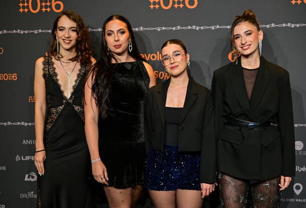 January 10, 2026, Madrid, Madrid, SPAIN: Content creators and guests pose on the black carpet during the third edition of the Army Awards, held on Saturday, January 10, at the Madrid Arena in Madrid. Known as the â€oeinternet anti-awards,†the ceremony honors the most viral moments, trends, and personalities from social media over the past year in a script-free gala hosted by Ceciarmy and Santiago Segura. In the image Nueva Linea Madrid SPAIN - ZUMAz108 20260110_znp_z108_163 Copyright: xRichardxZubelzux