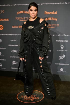 January 10, 2026, Madrid, Madrid, SPAIN: Content creators and guests pose on the black carpet during the third edition of the Army Awards, held on Saturday, January 10, at the Madrid Arena in Madrid. Known as the â€oeinternet anti-awards,†the ceremony honors the most viral moments, trends, and personalities from social media over the past year in a script-free gala hosted by Ceciarmy and Santiago Segura. In the image Maria Cruz Madrid SPAIN - ZUMAz108 20260110_znp_z108_178 Copyright: xRichardxZubelzux