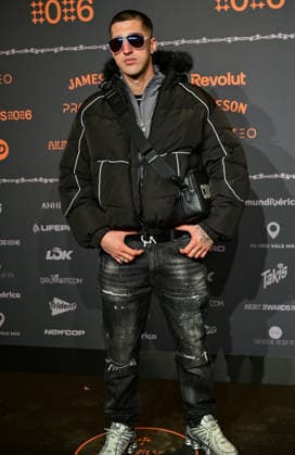 January 10, 2026, Madrid, Madrid, SPAIN: Content creators and guests pose on the black carpet during the third edition of the Army Awards, held on Saturday, January 10, at the Madrid Arena in Madrid. Known as the â€oeinternet anti-awards,†the ceremony honors the most viral moments, trends, and personalities from social media over the past year in a script-free gala hosted by Ceciarmy and Santiago Segura. In the image Loveyi Madrid SPAIN - ZUMAz108 20260110_znp_z108_203 Copyright: xRichardxZubelzux