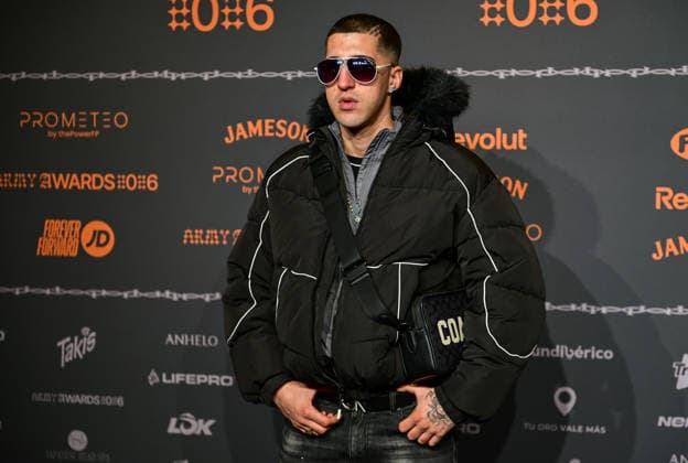 January 10, 2026, Madrid, Madrid, SPAIN: Content creators and guests pose on the black carpet during the third edition of the Army Awards, held on Saturday, January 10, at the Madrid Arena in Madrid. Known as the â€oeinternet anti-awards,†the ceremony honors the most viral moments, trends, and personalities from social media over the past year in a script-free gala hosted by Ceciarmy and Santiago Segura. In the image Loveyi Madrid SPAIN - ZUMAz108 20260110_znp_z108_204 Copyright: xRichardxZubelzux