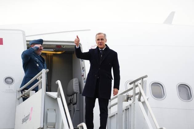 January 13, 2021, Richmond, Bc, Canada: Prime Minister Mark Carney departs Vancouver International Airport, in Richmond, B.C., on Tuesday, Jan. 13, 2026, on a nine-day trip to China, Qatar and Switzerland. Richmond Canada - ZUMAc35_ 20210113_zaf_c35_173 Copyright: xSeanxKilpatrickx