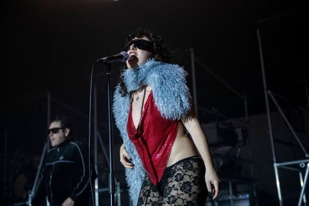 Sworn Virgins performing live at Brixton Academy, London, 15 January 2026 Sworn Virgins performing live at Brixton Academy, London, 15 January 2026 Kuntessa ,guest singer Sworn Virgins is a London-based, enigmatic electronic disco production duo known for their blend of acid, EBM, and retro disco, featuring members like, Credit:Dafydd Owen Avalon Brixton Academy, London Copyright: xDafyddxOwenx xAvalonx 1066432901