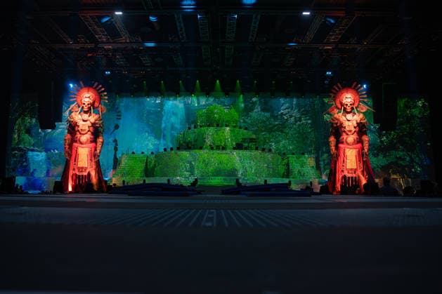 DJ BoBo, Europa Park Arena, The Great Adventure, Konzert, 15 Januar, Europa Park Rust, Eurodance, Live Show, spektakuläre Bühne, Lichteffekte, Tänzer, Choreografie, Hits, Fans, ausverkauft, Tourstart, Multimedia Show, VR Erlebnis, Popkultur, Entertainment, Live Event, Musikshow, Eventbranche, Showpremiere, Familienevent, Winterevent, Symbolfoto für Konzerte, Tourneen, Großevents, Festivalfeeling, Fanbegeisterung, Bühnenperformance, moderne Showtechnik Rust Europa Park Baden-Württemberg Deutschland Copyright: xFINLEYxMÖRCHx