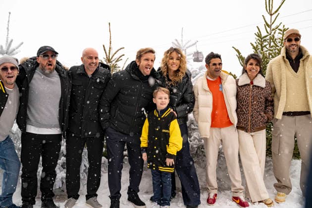 CELEBRITES : Festival International de Comedie - Alpe Huez - 22 01 2026 ALPE D HUEZ, FRANCE - Alban Ivanov, Julien Arruti, Philippe Lacheau, Correntin,, Elodie Fontan, Jamel Debbouze, Reem Kherici,Tarek Bouali attend the Marsupulami Photocall during the 29th L Alpe d Huez International Comedy Film Festival on January 22, 2026 in Alpe d Huez, France. Photo by Sandrine Thesillat PsNewZ Copyright: xSandrinexTHESILLATx