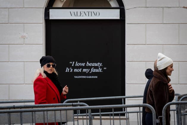 Valentino Garavani, who died on January 20, 2026, is lying in state before the funeral at the PM23 exhibition site in Rome, Italy, on 22 January, 2026. Valentino Garavani, who died on January 20, 2026, is lying in state before the funeral at the PM23 exhibition site in Rome, Italy, on 22 January, 2026., Credit:Stefano Costantino TTL Avalon Italy, Rome Copyright: xStefanoxCostantinoxTTLx xAvalonx 1068308877