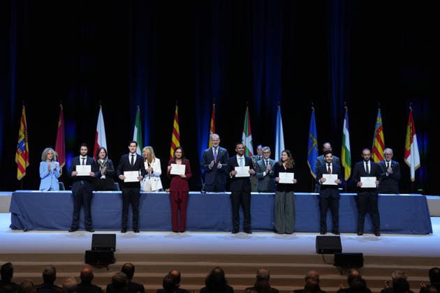 The King presides over the presentation of offices to the LXXIV promotion of the Judicial Career The Attorney General of the State, Teresa Permato, the President of the Supreme Court and the CGPJ, Isabel Perelló, the King of Spain, Felipe VI, and the Minister of the Presidency, Félix Bolanos, during the presentation of offices to the LXXIV promotion of the Judicial Career, at the International Convention Center of Barcelona CCIB, on February 3, 2026, in Barcelona, Catalonia Spain The King presided over the presentation of the offices to the 121 members of the seventy-fourth promotion of the Judicial Career, 85 women and 36 men 03 FEBRUARY 2026 Spain Copyright: xDavidxZorrakinox 7262644