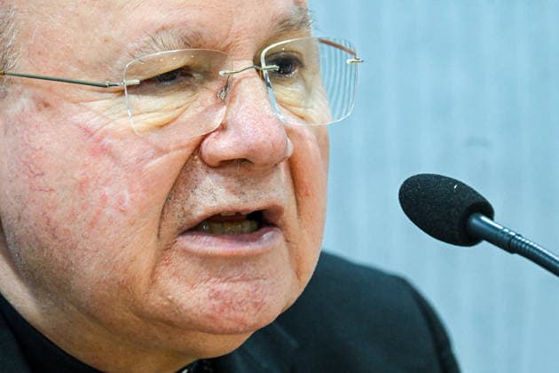 ITALY - PRESS CONFERENCE PRESENTING THE INTERNATIONAL AWARD FRANCIS OF ASSISI AND CARLO ACUTIS FOR AN ECONOMY OF FRATERNITY - 2026 2 03 Italy, Rome, Vatican, 2026 2 03 .Monsignor Domenico Sorrentino, Apostolic Administrator of the Dioceses of Assisi-Nocera Umbra-Gualdo Tadino and Foligno during a Press conference presenting the international award Francis of Assisi and Carlo Acutis for an economy of fraternity EDITORIAL USE ONLY - NO BOOKS Copyright: xALESSIAxGIULIANIx