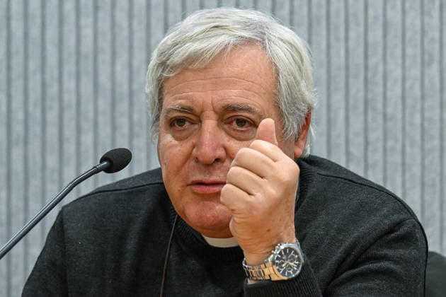ITALY - PRESS CONFERENCE PRESENTING THE INTERNATIONAL AWARD FRANCIS OF ASSISI AND CARLO ACUTIS FOR AN ECONOMY OF FRATERNITY - 2026 2 03 Italy, Rome, Vatican, 2026 2 03 .Father Giulio Albanese, Director of the Office for Social Communications and the Office for Missionary Cooperation among the Churches of the Vicariate of Rome; member of the evaluation committee for the Award during a Press conference presenting the international award Francis of Assisi and Carlo Acutis for an economy of fraternity EDITORIAL USE ONLY - NO BOOKS Copyright: xALESSIAxGIULIANIx