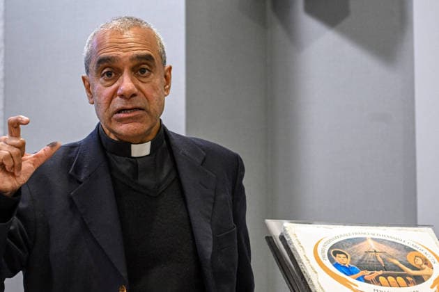 ITALY - PRESS CONFERENCE PRESENTING THE INTERNATIONAL AWARD FRANCIS OF ASSISI AND CARLO ACUTIS FOR AN ECONOMY OF FRATERNITY - 2026 2 03 Italy, Rome, Vatican, 2026 2 03 .Monsignor Anthony Figueiredo, coordinator of the Award during a Press conference presenting the international award Francis of Assisi and Carlo Acutis for an economy of fraternity EDITORIAL USE ONLY - NO BOOKS Copyright: xALESSIAxGIULIANIx