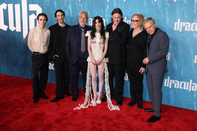 Vertical Entertainment s Dracula Los Angeles Premiere, 03 February 2026 guest, guest, Luc Besson, Caleb Landry Jones, Danny Elfman and Christoph Waltz at the Los Angeles Premiere Of Vertical Entertainment s Dracula held at the TCL Chinese Theatre IMAX on 3 February 2026 in Hollywood, Los Angeles, California, United States., Credit:Xavier Collin Avalon United States, California, Los Angeles Copyright: xXavierxCollinx xAvalonx 1071934404