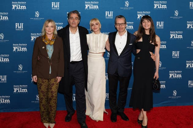 The 41st Santa Barbara International Film Festival at the Arlington Theater, Santa Barbara, USA, Friday 6 February 2026. Actress Miranda Richardson, attends along with director Serge Ioan Celebidachi, producer Adela Vrinceanu Celebidachi, writer James Olivier and actress Olivia Popica the 41st Santa Barbara International Film Festival for the movie The Yellow Tie at the Arlington Theater in Santa Barbara, USA, Friday 6 February 2026., Credit:JERRY PEREZ Avalon USA, California, Santa Barbara Copyright: xJERRYxPEREZx xAvalonx 1072737132