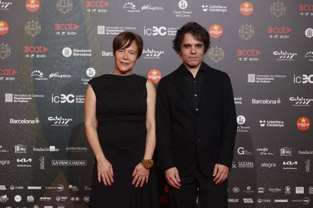 Photocall of the Gaudí Awards in Barcelona Film producer Valérie Delpierre and film director Adrià García during the photocall of the Gaudí Awards, on February 8, 2026, in Barcelona, Catalonia Spain The 18th Gaudí Awards of the Catalan Film Academy will be presented this Sunday at a gala at the Gran Teatre del Liceu in Barcelona in an edition with Romería , by Carla Simón, with 13 nominations, Sirat , by Oliver Laxe, with 12, and Sorda , by Eva Libertad, with 10, leading the choices 08 FEBRUARY 2026 PREMIS GAUDÍ BARCELONA Kike Rincó Barcelona Catalunya Catalunya Barcelona Catalunya Espana Copyright: xKikexRinconx 7275338