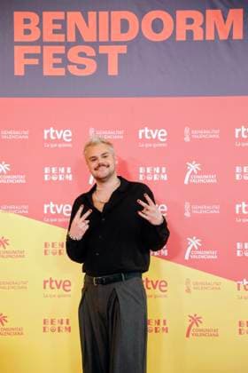 Press conference with the 18 artists of Benidorm Fest 2026 Singer Greg Taro poses after a press conference, at the Mirador del Castillo, on February 9, 2026, in Benidorm, Alicante, Valencian Community Spain After the welcome party last Saturday, February 7, today officially starts the week of Benidorm Fest 2026, six days in which the two semi-finals will be held on February 10 and 12 and the final on February 14, 2026 In addition to the three galas, the programming of the sixth edition of the festival includes rehearsals, press conferences and pre and post galas programs 09 FEBRUARY 2026 Joaquí Benidorm, Alicante, Comunidad Va Benidorm, Alicante, Comunidad Va Spain Copyright: xJoaquinxReinax 7276960