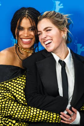 Photocall for Good Luck, Have Fun, Don™t Die , Grand Hyatt Berlin, Berlin, Germany Zazie Beetz and Haley Lu Richardson poses at the Photocall for Good Luck, Have Fun, Don™t Die during Berlinale (Berlin Film Festival) at Grand Hyatt Berlin, Berlin, , Germany on 13 February 2026., Credit:Julie Edwards Avalon Copyright: xJuliexEdwardsx xAvalonx 1074737329