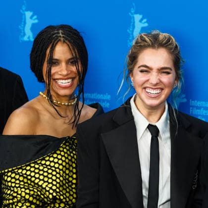 Photocall for Good Luck, Have Fun, Don™t Die , Grand Hyatt Berlin, Berlin, Germany Zazie Beetz and Haley Lu Richardson poses at the Photocall for Good Luck, Have Fun, Don™t Die during Berlinale (Berlin Film Festival) at Grand Hyatt Berlin, Berlin, , Germany on 13 February 2026., Credit:Julie Edwards Avalon Copyright: xJuliexEdwardsx xAvalonx 1074737342