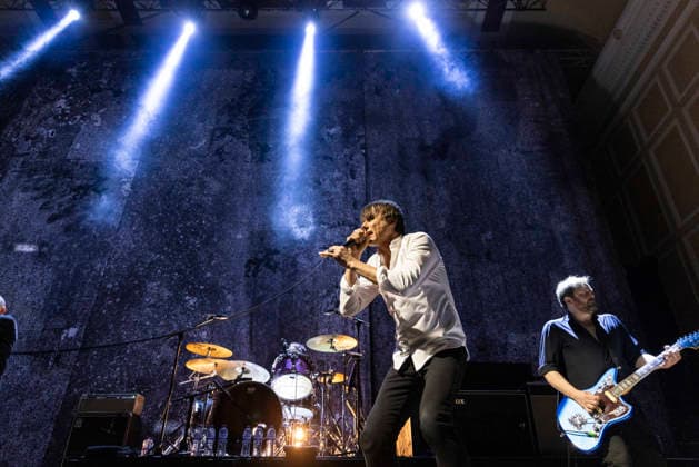 Suede , performs live, at, o2 Cith Hall, Newcastle, Uk, on 14 February 2026 Simon Gilbert, Brett Anderson, and Richard Oakes ,of Suede , performs live, at, o2 Cith Hall, Newcastle, Uk, on 14 February 2026, Credit:David Wala Avalon England, Tyne and Wear, Newcastle upon Tyne Copyright: xDavidxWalax xAvalonx 1075151718