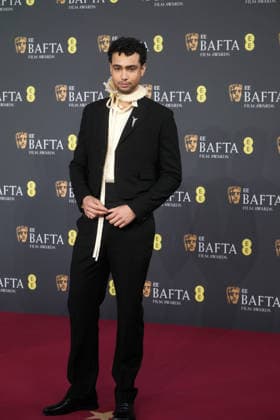 2026 EE BAFTA Film Awards, Royal Festival Hall, London, UK, 22 February 2026. Archie Madekwe at the 2026 EE BAFTA Film Awards, Royal Festival Hall, London, UK, 22 February 2026., Credit:Julie Edwards Avalon United Kingdom, London Copyright: xJuliexEdwardsx xAvalonx 1077394830