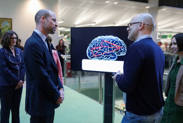 The Prince Of Wales visits Francis Crick Institute in London, UK, 25 February 2026 LONDON, ENGLAND - FEBRUARY 25: Prince William, Prince of Wales speaks with researchers who study how the brain works during his visit to the Francis Crick Institute ahead of its 10th anniversary later this year on February 25, 2026 in London, England., Credit:Chris Jackson Avalon United Kingdom, England, London, Francis Crick Institute Copyright: xChrisxJacksonx xAvalonx 1078153641