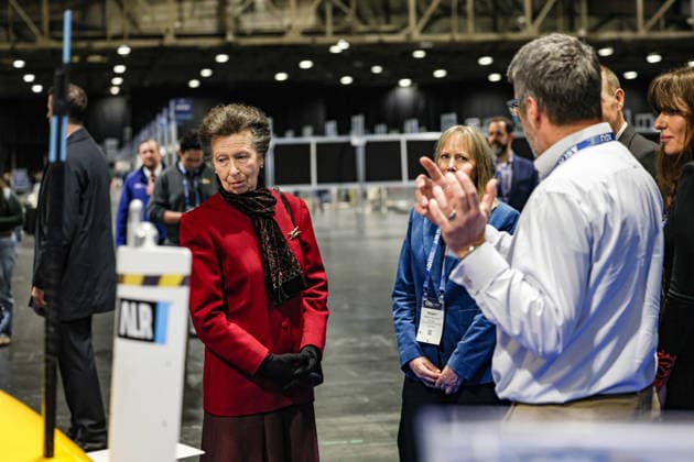 February 26, 2026, Glasgow, Scotland, United Kingdom: ANNE, PRINCESS ROYAL of GREAT BRITAIN speaks with representatives of the NATIONAL OCEANOGRAPHY CENTRE (NOC) and the yellow AUTOSUB autonomous underwater vehicle, during the Ocean Sciences Meeting in Glasgow, Scotland. The meeting draws around 6,000 attendees and this year marked the first time it was held outside the United States. The Princess is Royal Patron of WISE, the Association for Science Education, and the London International Youth Science Forum. Glasgow United Kingdom - ZUMAo116 20260226_znp_o116_008 Copyright: xBiancaxOterox