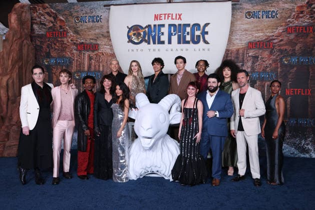 Los Angeles Fan Screening Event Of Netflix s One Piece: Into The Grand Line Season 2 David Dastmalchian, Daniel Lasker, Camrus Johnson, Katey Sagal, Taz Skylar, Mikaela Hoover, Emily Rudd, Inaki Godoy, Mackenyu, Sophia Anne Caruso, Jacob Romero, Rob Colletti, Ilia Isorelys Paulino, guest and Charithra Chandran at the Los Angeles Fan Screening Event Of Netflix s One Piece: Into The Grand Line Season 2 held at The United Theater on Broadway at STILE Downtown Los Angeles by Kasa on February 26, 2026 in Los Angeles, California, United States., Credit:Xavier Collin Avalon USA, Los Angeles Copyright: xXavierxCollinx xAvalonx 1078604579