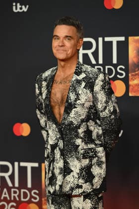 The BRIT Awards 2026, Co-op Live, Manchester, UK, 28 February 2026. Robbie Williams at The BRIT Awards 2026, Co-op Live, Manchester, UK, 28 February 2026., Credit:Tina Korhonen Avalon United Kingdom, Manchester Copyright: xTinaxKorhonenx xAvalonx 1079033943