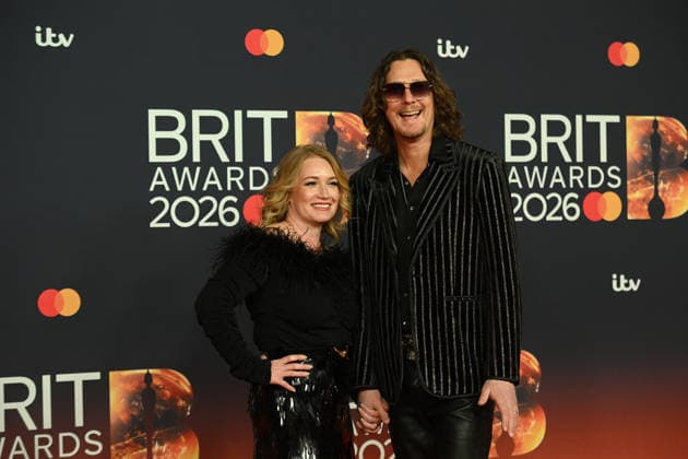 The BRIT Awards 2026, Co-op Live, Manchester, UK, 28 February 2026. Terri Wakeman and Adam Wakeman at The BRIT Awards 2026, Co-op Live, Manchester, UK, 28 February 2026., Credit:Tina Korhonen Avalon United Kingdom, Manchester Copyright: xTinaxKorhonenx xAvalonx 1079047792
