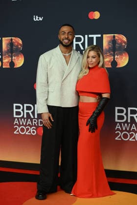 The BRIT Awards 2026, Co-op Live, Manchester, UK, 28 February 2026. Tyler West and Molly Rainford at The BRIT Awards 2026, Co-op Live, Manchester, UK, 28 February 2026., Credit:Tina Korhonen Avalon United Kingdom, Manchester Copyright: xTinaxKorhonenx xAvalonx 1079047833