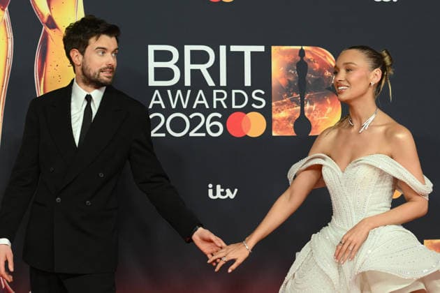 The BRIT Awards 2026, Co-op Live, Manchester, UK, 28 February 2026. Jack Whitehall and Roxy Horner at The BRIT Awards 2026, Co-op Live, Manchester, UK, 28 February 2026., Credit:Tina Korhonen Avalon United Kingdom, Manchester Copyright: xTinaxKorhonenx xAvalonx 1079060073