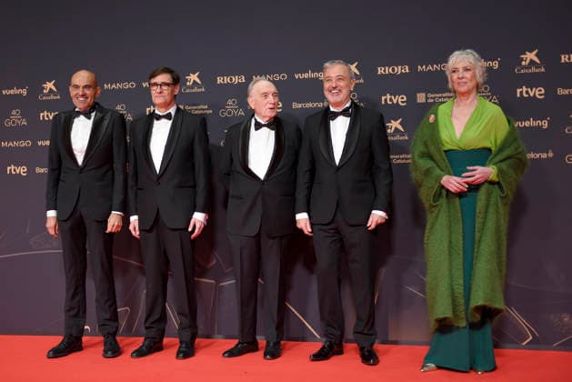 Red carpet of the Goya Awards 2026 2i 2d The president of the Generalitat, Salvador Illa, the president of the Film Academy, Fernado Méndez Leite, and the mayor of Barcelona, Jaume Collboni, pose on the red carpet of the 40th edition of the Goya Awards, at the Auditori del Centre de Convencions Internacionals, on February 28, 2026, in Barcelona, Cataluna Spain The awards are given annually by the Academy of Motion Picture Arts and Sciences of Spain AACCE with the aim of rewarding the best professionals in each of the various technical and creative specialties of Spanish cinema 28 FEBRUARY 2026 Barcelona, Cataluna Barcelona, Cataluna Espana Copyright: xAlbertoxParedesx 7328344