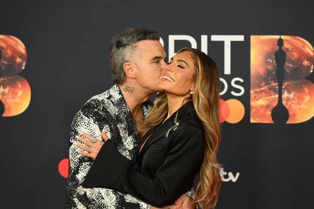The BRIT Awards 2026, Co-op Live, Manchester, UK, 28 February 2026. Robbie Williams and Ayda Field at The BRIT Awards 2026, Co-op Live, Manchester, UK, 28 February 2026., Credit:Tina Korhonen Avalon United Kingdom, Manchester Copyright: xTinaxKorhonenx xAvalonx 1079072169