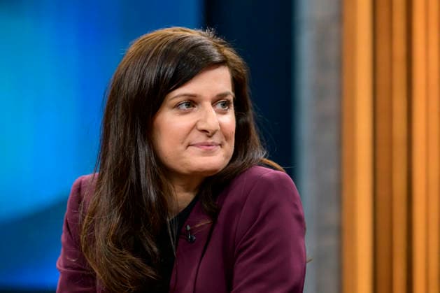 In the picture, from left: Azadeh Zamirirad, political scientist, German Institute for International and Security Affairs, GER, Berlin, studio, guest on Caren Miosga s political talk show, TV, format, with presenter, Das Erste, from Adlershof at Studio 20, topic: War in the Middle East will the regime in Iran now fall?, March 1, 2026 Copyright: HMBxMedia UwexKoch