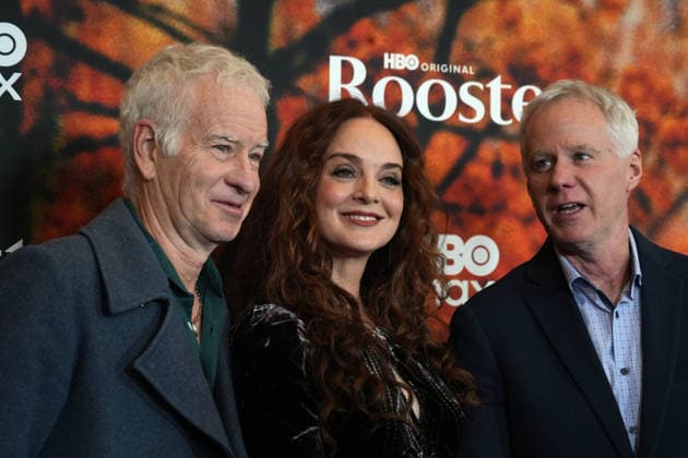 March 3, 2026, New York, Ny, USA: JOHN MCENROE, MELISSA ERRICO and PATRICK MCENROE attend the red carpet premiere for HBO original comedy series Rooster,.787 Seventh Avenue, NYC.March 3, 2026. . Red carpet premiere for HBO original comedy series Rooster,.787 Seventh Avenue, NYC.March 3, 2026. New York USA - ZUMAms4_ 20260303_faf_ms4_007 Copyright: xSoniaxMoskowitzxGordonx