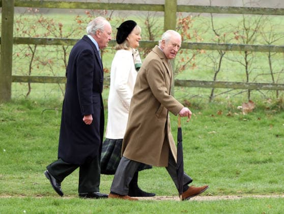 King Charles III attended the Sunday morning service at St. Mary Magdalene church in Sandringham today. It is still not known whether he has seen his brother Andrew Mountbatten-Windsor, who is currently staying at Wood Farm on the Sandringham estate, whilst he has been here. Mountbatten-Windsor was arrested last week, and taken to Aylsham police station before being released under investigation, and returning to Wood Farm. Andrew Mountbatten-Windsor, formerly Prince Andrew The Duke of York, has previously denied any wrongdoing in relation to sex offender Jeffrey Epstein. King Charles III, Sandringham, Norfolk, on 8th March, 2026 .