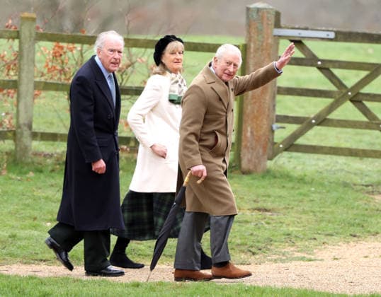 King Charles III attended the Sunday morning service at St. Mary Magdalene church in Sandringham today. It is still not known whether he has seen his brother Andrew Mountbatten-Windsor, who is currently staying at Wood Farm on the Sandringham estate, whilst he has been here. Mountbatten-Windsor was arrested last week, and taken to Aylsham police station before being released under investigation, and returning to Wood Farm. Andrew Mountbatten-Windsor, formerly Prince Andrew The Duke of York, has previously denied any wrongdoing in relation to sex offender Jeffrey Epstein. King Charles III, Sandringham, Norfolk, on 8th March, 2026 .