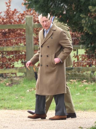 King Charles III attended the Sunday morning service at St. Mary Magdalene church in Sandringham today. It is still not known whether he has seen his brother Andrew Mountbatten-Windsor, who is currently staying at Wood Farm on the Sandringham estate, whilst he has been here. Mountbatten-Windsor was arrested last week, and taken to Aylsham police station before being released under investigation, and returning to Wood Farm. Andrew Mountbatten-Windsor, formerly Prince Andrew The Duke of York, has previously denied any wrongdoing in relation to sex offender Jeffrey Epstein. King Charles III, Sandringham, Norfolk, on 8th March, 2026 .
