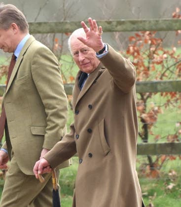 King Charles III attended the Sunday morning service at St. Mary Magdalene church in Sandringham today. It is still not known whether he has seen his brother Andrew Mountbatten-Windsor, who is currently staying at Wood Farm on the Sandringham estate, whilst he has been here. Mountbatten-Windsor was arrested last week, and taken to Aylsham police station before being released under investigation, and returning to Wood Farm. Andrew Mountbatten-Windsor, formerly Prince Andrew The Duke of York, has previously denied any wrongdoing in relation to sex offender Jeffrey Epstein. King Charles III, Sandringham, Norfolk, on 8th March, 2026 .