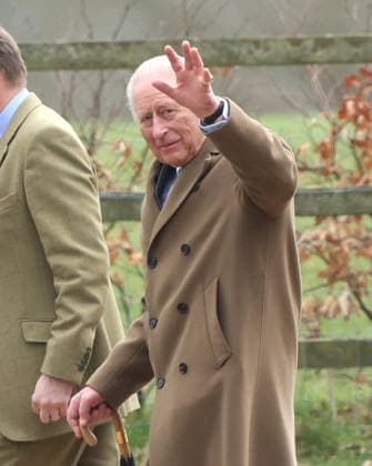 King Charles III attended the Sunday morning service at St. Mary Magdalene church in Sandringham today. It is still not known whether he has seen his brother Andrew Mountbatten-Windsor, who is currently staying at Wood Farm on the Sandringham estate, whilst he has been here. Mountbatten-Windsor was arrested last week, and taken to Aylsham police station before being released under investigation, and returning to Wood Farm. Andrew Mountbatten-Windsor, formerly Prince Andrew The Duke of York, has previously denied any wrongdoing in relation to sex offender Jeffrey Epstein. King Charles III, Sandringham, Norfolk, on 8th March, 2026 .