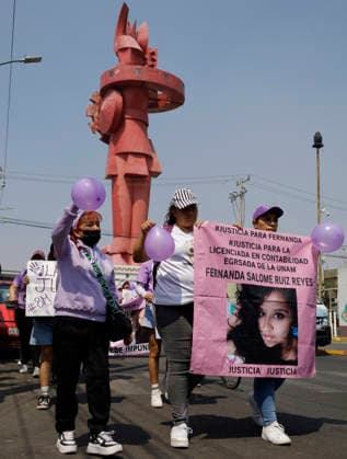 March 8, 2026, ChimalhuacaN, State Of Mexico, Mexico: Mothers and relatives of missing women and victims of femicide marched from the statue of the Chimalli Warrior to the municipal seat of Chimalhuacan in the State of Mexico to demand justice and punishment for the perpetrators, on the occasion of International Women s Day in Mexico. According to the United Nations, International Women s Day is commemorated in many countries around the world. When women from all continents, often separated by national borders and ethnic, linguistic, cultural, economic and political differences, come together on this day, they can contemplate a tradition of no less than ninety years of struggle for equality, justice, peace and development. ChimalhuacaN - ZUMAs197 20260308_aaa_s197_518 Copyright: xGerardoxVieyrax