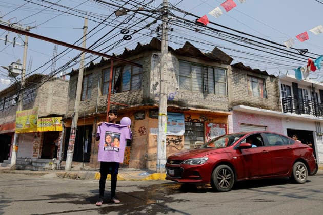 March 8, 2026, ChimalhuacaN, State Of Mexico, Mexico: A young man accompanies mothers and relatives of victims of disappearance and femicide as they march toward the municipal seat of Chimalhuacan in the State of Mexico to demand justice and punishment for the perpetrators, on the occasion of International Women s Day in Mexico. According to the United Nations, International Women s Day is commemorated in many countries around the world. When women from all continents, often separated by national borders and ethnic, linguistic, cultural, economic and political differences, come together on this day, they can contemplate a tradition of no less than ninety years of struggle for equality, justice, peace and development. ChimalhuacaN Mexico - ZUMAs197 20260308_aaa_s197_541 Copyright: xGerardoxVieyrax
