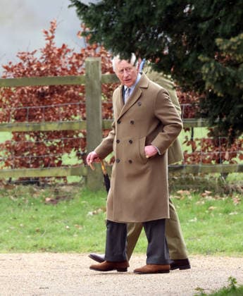 King Charles III attended the Sunday morning service at St. Mary Magdalene church in Sandringham today. It is still not known whether he has seen his brother Andrew Mountbatten-Windsor, who is currently staying at Wood Farm on the Sandringham estate, whilst he has been here. Mountbatten-Windsor was arrested last week, and taken to Aylsham police station before being released under investigation, and returning to Wood Farm. Andrew Mountbatten-Windsor, formerly Prince Andrew The Duke of York, has previously denied any wrongdoing in relation to sex offender Jeffrey Epstein. King Charles III, Sandringham, Norfolk, on 8th March, 2026 .