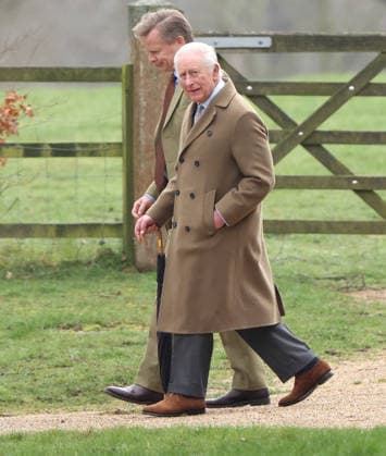 King Charles III attended the Sunday morning service at St. Mary Magdalene church in Sandringham today. It is still not known whether he has seen his brother Andrew Mountbatten-Windsor, who is currently staying at Wood Farm on the Sandringham estate, whilst he has been here. Mountbatten-Windsor was arrested last week, and taken to Aylsham police station before being released under investigation, and returning to Wood Farm. Andrew Mountbatten-Windsor, formerly Prince Andrew The Duke of York, has previously denied any wrongdoing in relation to sex offender Jeffrey Epstein. King Charles III, Sandringham, Norfolk, on 8th March, 2026 .