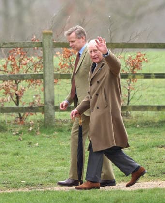 King Charles III attended the Sunday morning service at St. Mary Magdalene church in Sandringham today. It is still not known whether he has seen his brother Andrew Mountbatten-Windsor, who is currently staying at Wood Farm on the Sandringham estate, whilst he has been here. Mountbatten-Windsor was arrested last week, and taken to Aylsham police station before being released under investigation, and returning to Wood Farm. Andrew Mountbatten-Windsor, formerly Prince Andrew The Duke of York, has previously denied any wrongdoing in relation to sex offender Jeffrey Epstein. King Charles III, Sandringham, Norfolk, on 8th March, 2026 .