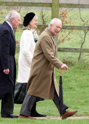 King Charles III attended the Sunday morning service at St. Mary Magdalene church in Sandringham today. It is still not known whether he has seen his brother Andrew Mountbatten-Windsor, who is currently staying at Wood Farm on the Sandringham estate, whilst he has been here. Mountbatten-Windsor was arrested last week, and taken to Aylsham police station before being released under investigation, and returning to Wood Farm. Andrew Mountbatten-Windsor, formerly Prince Andrew The Duke of York, has previously denied any wrongdoing in relation to sex offender Jeffrey Epstein. King Charles III, Sandringham, Norfolk, on 8th March, 2026 .
