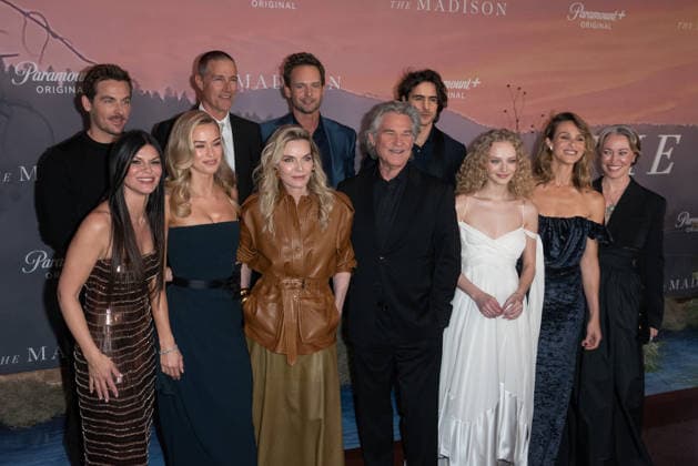 9 March 2026 New York, New York Danielle Vasinova, Kevin Zegers, Elle Chapman, Matthew Fox, Michelle Pfeiffer, Patrick J Adams, Kurt Russell, Ben Schnetzer, Amiah Miller, Alaina Pollack, Beau Garrett and Rebecca Spence The Madison New York Premiere held at Jazz at Lincoln Center Photo Credit Christopher Smith AdMedia 453922 2026 03 09 New York New York Etats Unis Copyright: xAdMediax STAR_453922_031