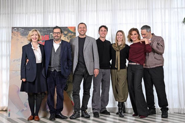March 12, 2026, Rome, Rome, Italy: Presentation of the film The Eyes of Others. Pictured are director Andrea De Sica and the cast, including Matteo Olivetti, Jasmine Trinca, Filippo Timi, and the producers. , Rome, March 12th 2026 Rome Italy - ZUMAa289 20260312_zia_a289_037 Copyright: xMariaxLauraxAntonellix