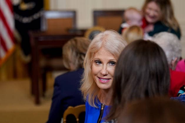 March 12, 2026, Washington, District Of Columbia, USA: Kellyanne Conway, former senior adviser to former United States President Donald J Trump, during a Women™s History month reception in the East Room of the White House in Washington, DC, USA, on Thursday, March 12, 2026. Every year, March is designated Women s History Month by presidential proclamation Washington USA - ZUMAs152 20260312_faa_s152_052 Copyright: xAlxDragox-xPoolxviaxCNPx