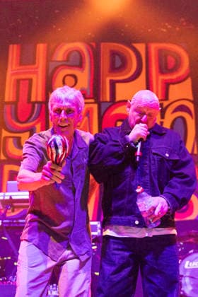 Happy Mondays, perform live, at o2 City Hall, Newcastle ,on 13 March 2026 Bez and Shaun Ryder of the Happy Mondays, performs live, at o2 City Hall, Newcastle ,on 13 March 2026, Credit:David Wala Avalon England, Tyne and Wear, Newcastle upon Tyne Copyright: xDavidxWalax xAvalonx 1082804027